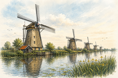 Kinderdijk Windmills
